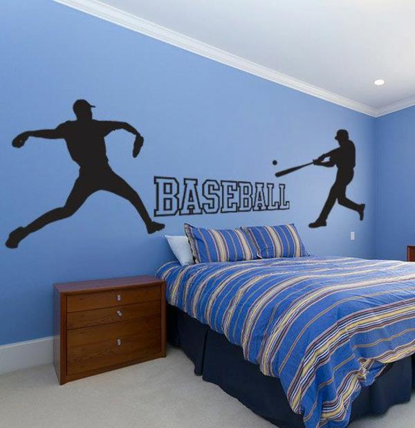 τοίχοι παιδικών δωματίων σχεδιασμός παιδικών διακοσμητικών ιδεών μπέιζμπολ