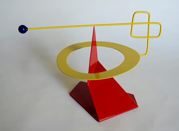 κινητική τέχνη εγκατάσταση σύγχρονα γλυπτά κόκκινο κίτρινο