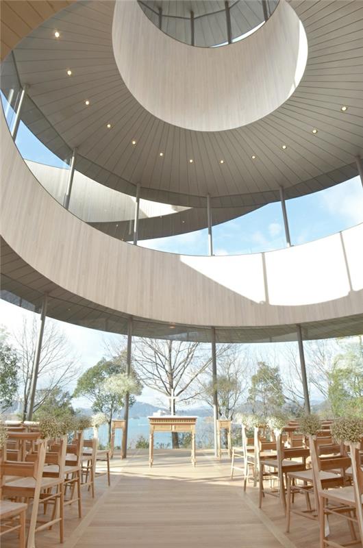 εκκλησία κορδέλα γάμου hiroshi nakamura Japan αρχιτεκτονική οργανικό σχήμα