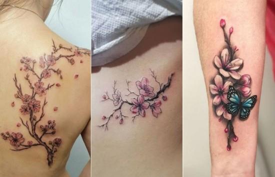 κεράσι τατουάζ sakura παραλλαγές