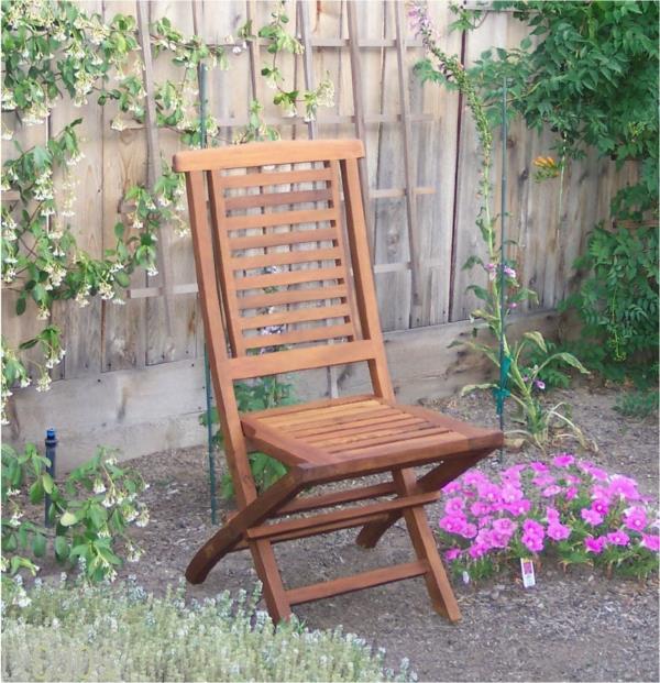 πτυσσόμενη καρέκλα που απολαμβάνει τον κήπο το καλοκαίρι hanton