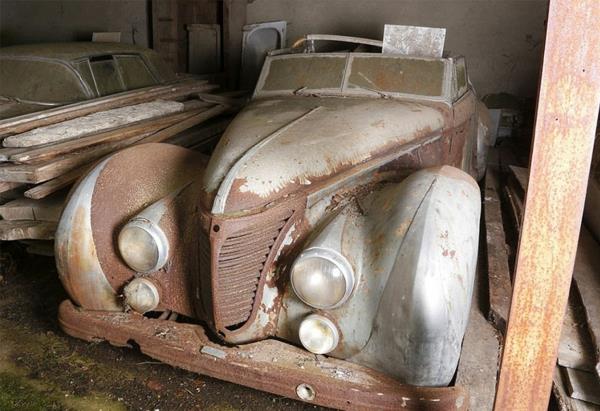 κλασικά αυτοκίνητα συλλογή σκουριά παλιά μέρη