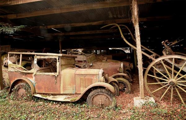 παλιά αυτοκίνητα συλλογή κλασική σκουριά