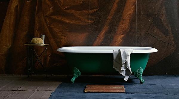 κλασική μπανιέρα με ροδάκια μοντέρνο μπάνιο