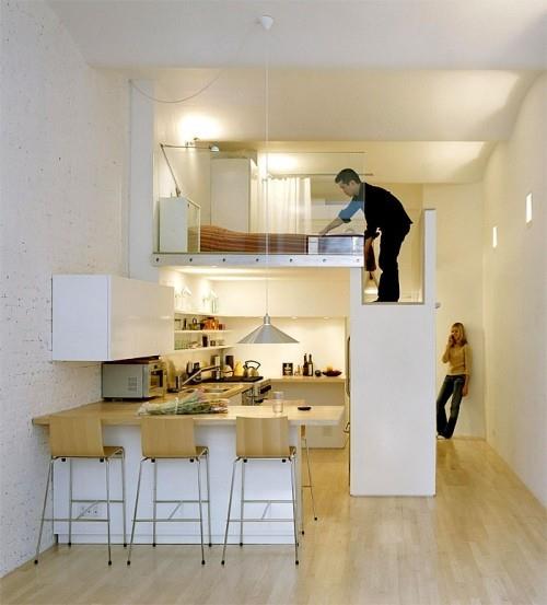 μικρές ιδέες κουζίνας διαμέρισμα ενός δωματίου