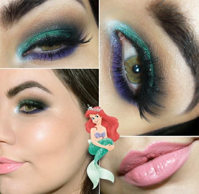 μικρή γοργόνα make up ιδέες συνθέτουν καρναβάλι