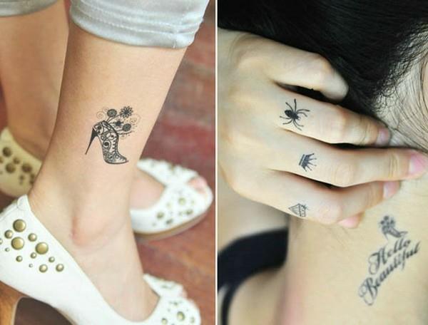 μικρά τατουάζ γυναίκες δάχτυλο λαιμό τατουάζ κάτω πόδι