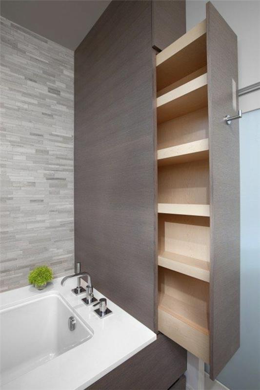 Επιπλώστε ένα μικρό μπάνιο ιδέες ράφια που εξοικονομούν χώρο