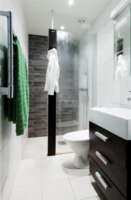 μικρό πλακάκι μπάνιου πλακάκι μπάνιου μοντέρνο ντους σε επίπεδο δαπέδου μπάνιου