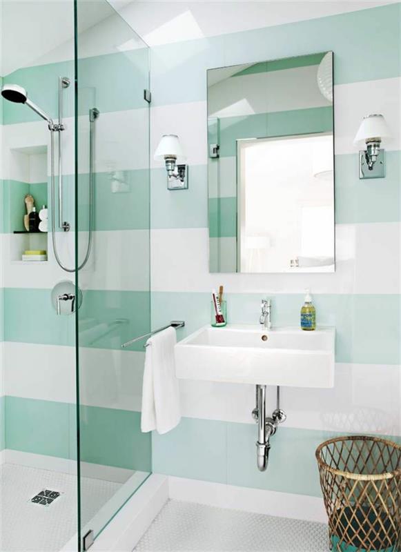 μικρά πλακάκια μπάνιου ιδέες πλακάκια τοίχου λωρίδες μοτίβο πλακάκια μπάνιου μοντέρνα