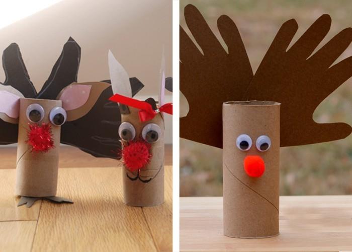 ρολά χαρτιού τουαλέτας diy ιδέες χριστουγεννιάτικες χειροτεχνίες με παιδιά