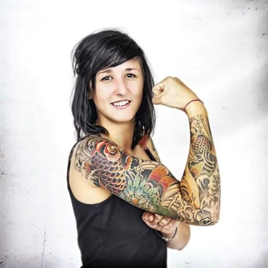 ιδέες τατουάζ για μανίκια koi για γυναίκες