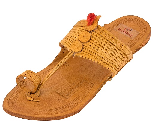Sarı Kolhapuri Chappal