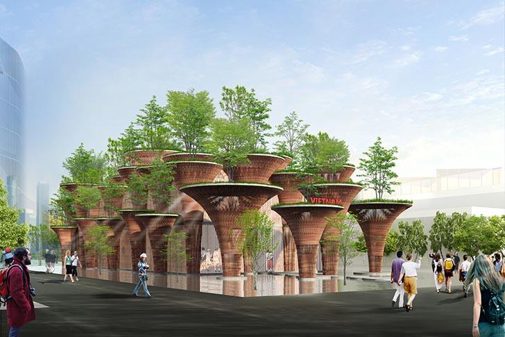 οικολογική αρχιτεκτονική οικοδομικά υλικά world expo 2015