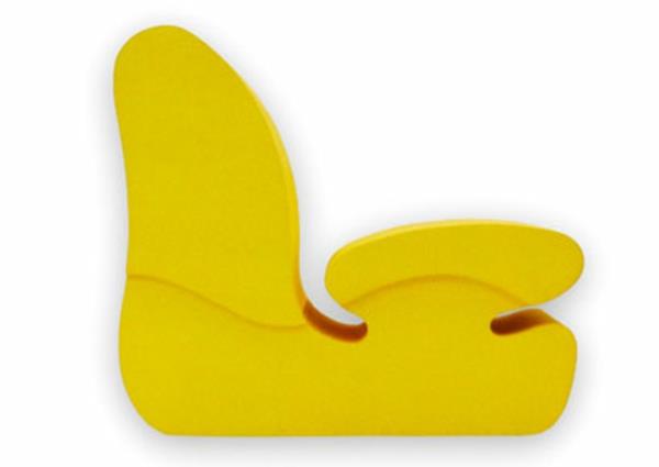 άνετη παιδική καρέκλα κίτρινο εργονομικό σχέδιο