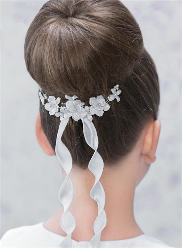 χτενίσματα κοινωνίας updo κορίτσια