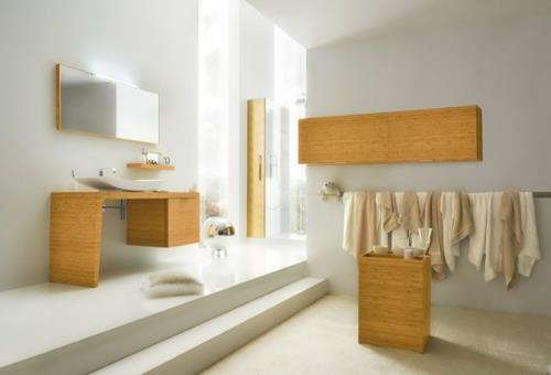 εντελώς λευκά ξύλινα έπιπλα μπάνιου εικόνες σχεδιασμού