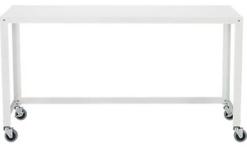 λευκό τραπέζι κονσόλας σε τροχούς