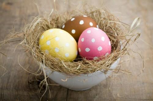καλάθι πασχαλινά αυγά ιδέα διακόσμηση Πάσχα 2014