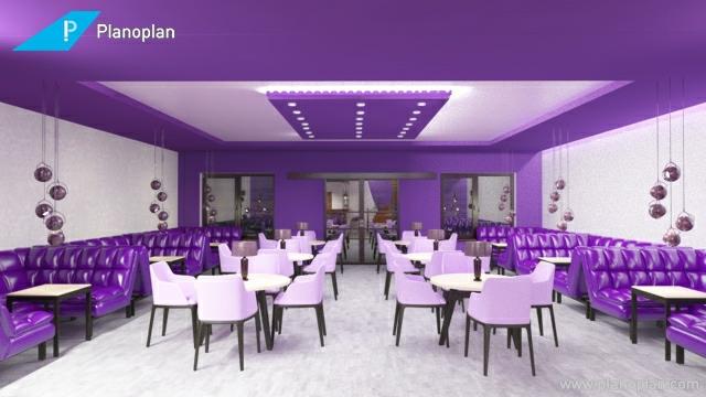 ελεύθερος σχεδιασμός χώρου 3d planoplan αντικείμενο χώρος εστιατόριο εγκατεστημένο έργο