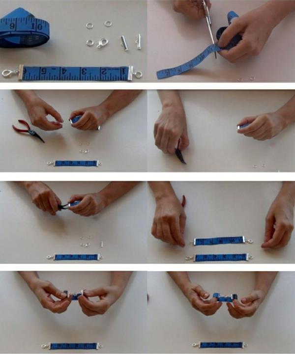 Κρεατιμπέ ιδέες για το σπίτι μεζούρα βραχιόλι DIY ιδέες χειροτεχνίας κοσμημάτων