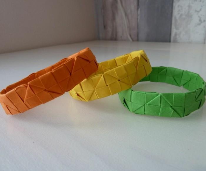 δημιουργικό μπρασελέ χρωματιστό origami