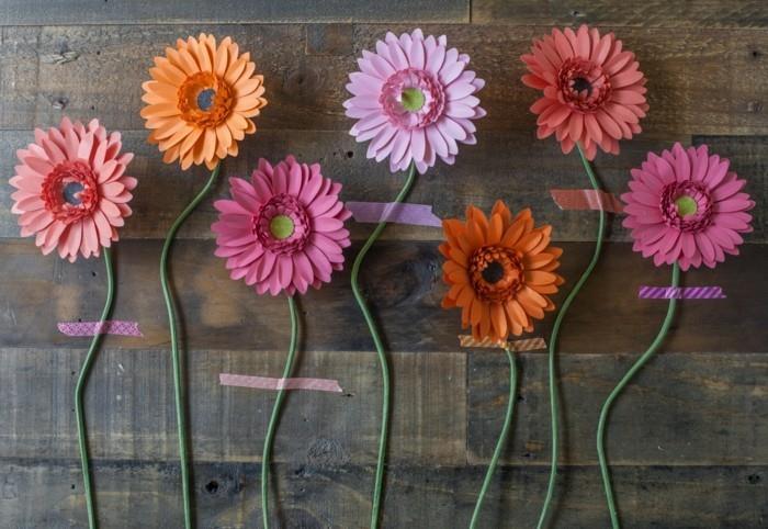 δημιουργικές χειροτεχνίες diy λουλούδια φρέσκες ιδέες διακόσμησης