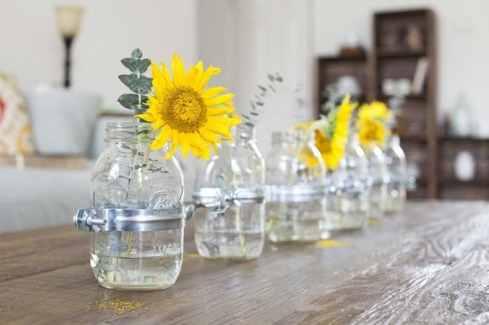 δημιουργικές χειροτεχνίες μαστόνια βάζα λουλούδια βάζα διακόσμηση ιδεών κουζίνα
