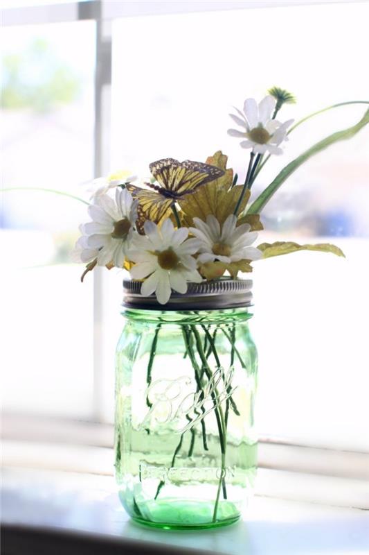 δημιουργικά χειροτεχνήματα βάζα κτιστών βάζο καπάκια λουλούδια