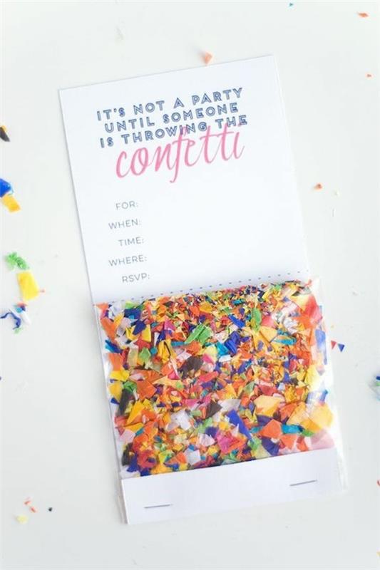Σχεδιάστε τις δικές σας δημιουργικές προσκλητήρια Confetti