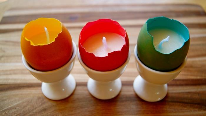 δημιουργικές ιδέες χειροτεχνίας κεριά κελύφη αυγών diy
