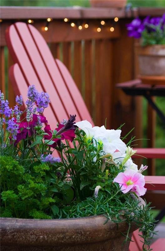 δημιουργικές ιδέες κήπου λουλούδια χρώματα χαρά διακόσμηση κήπου