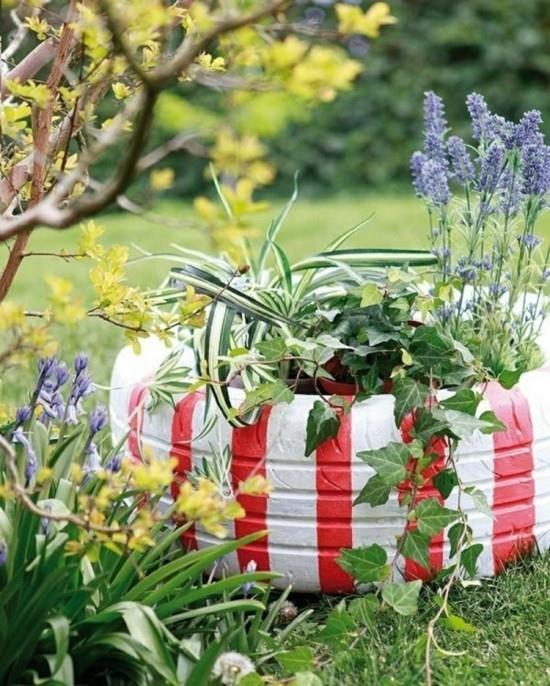 φτιάξτε δημιουργικές ιδέες κήπου μόνοι σας παλιά ελαστικά