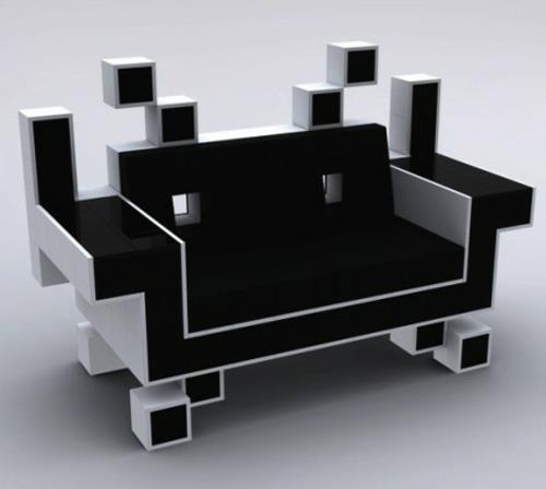 δημιουργικός εσωτερικός σχεδιασμός ρομπότ καναπές