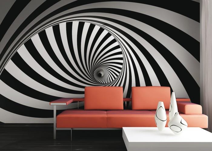δημιουργική σχεδίαση τοίχου χρωματικές ιδέες χρωματική σχεδίαση χρώμα επίδραση ζωντανές ιδέες deco ιδέες 41