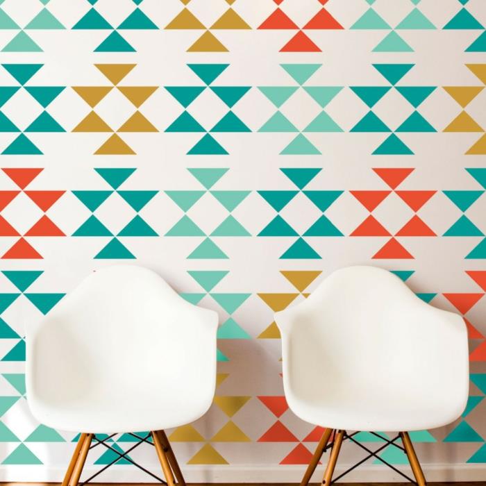 σχεδιασμός τοίχου σχεδιασμός τοίχου χρώμα σχεδιασμός τρίγωνα έθνο