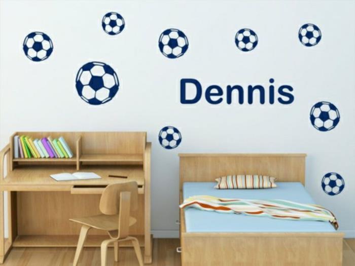 δημιουργικός σχεδιασμός τοίχου αυτοκόλλητα τοίχου αυτοκόλλητα τοίχου ποδοσφαίρου παιδικού δωματίου
