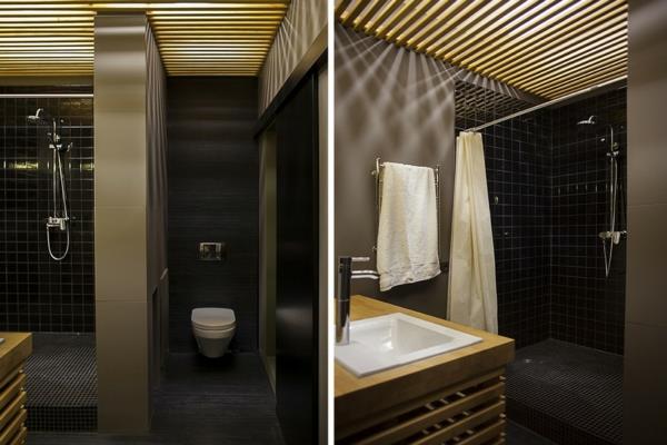δημιουργικό διαμέρισμα με ρέοντα σχεδιασμό, διακριτικό και κομψό στο μπάνιο