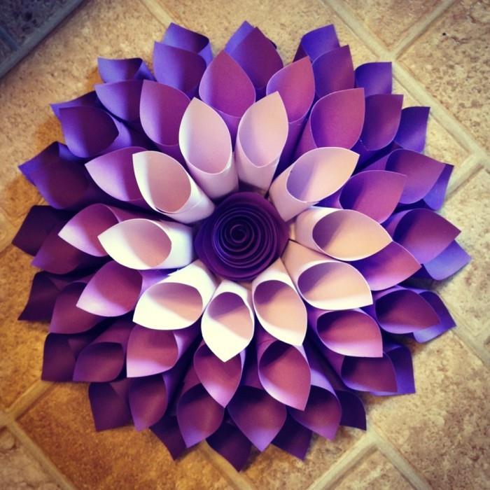 δημιουργικές χειροτεχνίες ντάλια φτιάξτε μόνοι σας μοβ διακόσμηση μασάζ