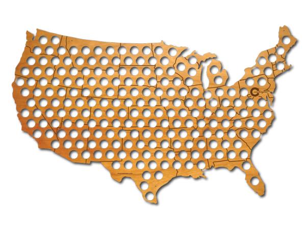 χάρτης δημιουργικής χειροτεχνίας ΗΠΑ ηπείρου