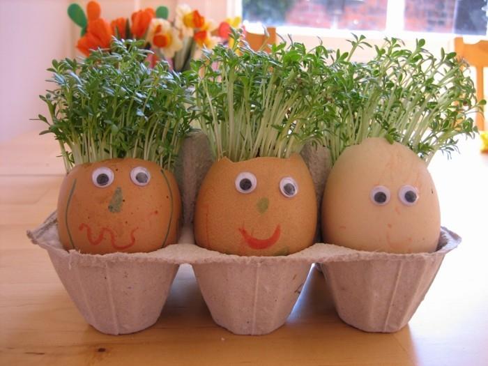 Δημιουργήστε cress-easter-eggs-mini-garden