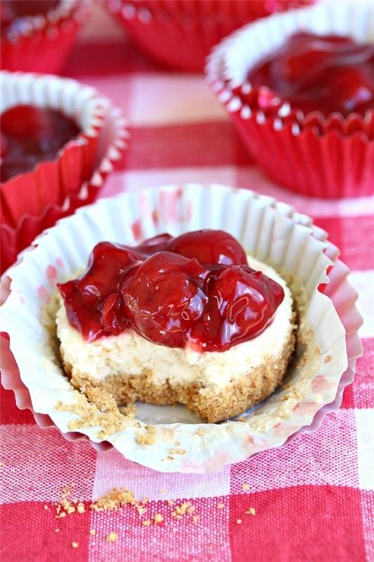 cheesecake ψήσιμο κεράσι συνταγές κεράσι κέικ από το δίσκο