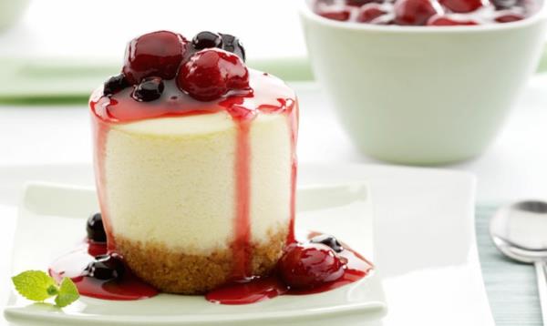 συνταγή cheesecake στρογγυλή τάρτα κεράσι elderberry