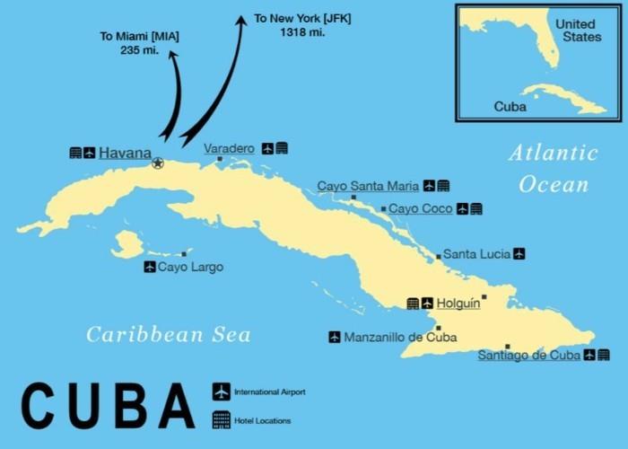 η Κούβα ταξιδεύει μεμονωμένους δρόμους στο νησί της Κούβας