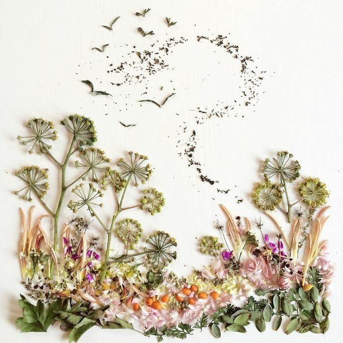 αντικείμενα τέχνης bridget collins ζωγραφιές φύσης λουλούδια