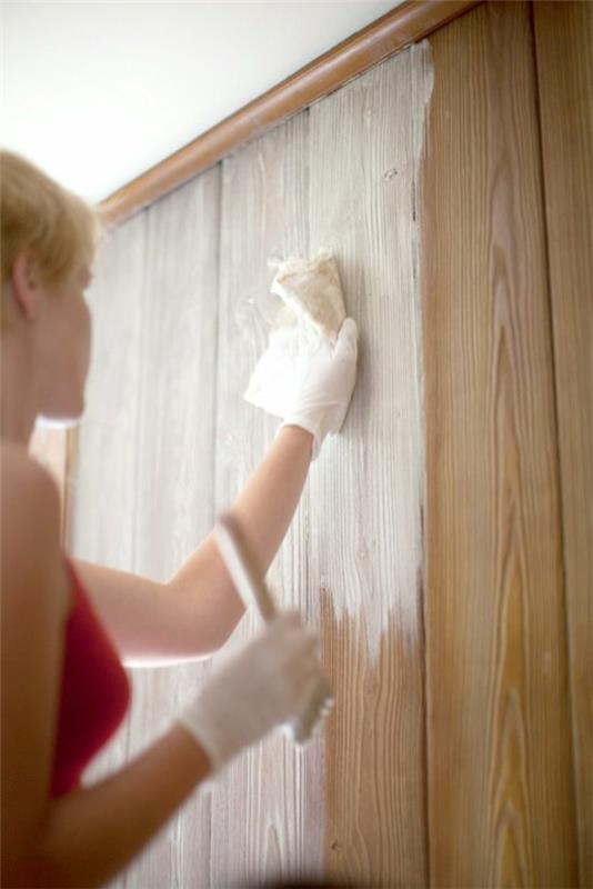 βαφή πλαστικά πάνελ ξύλο εμφάνιση υφή ζωγραφική πάνελ τοίχου
