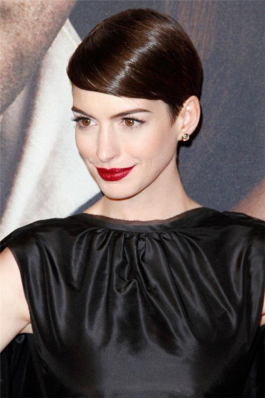 κοντά χτενίσματα μοντέρνα 2015 anne hathaway