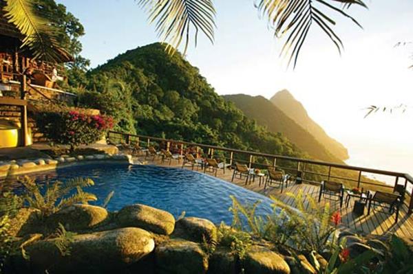 ladera hotel καραϊβική βουνά πισίνα άπειρο