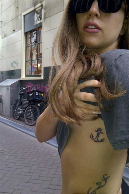 lady gaga tattoo anchor