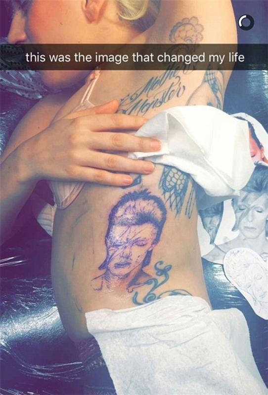lady gaga τατουάζ bowie tattoo